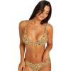 Volcom Women’s Tri Bikini Top – Sustainable Slide-tri Swim Top with Adjustable Halter and Removable Cups(Animal Print)