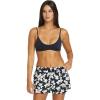 Volcom Women’s 2-inch Swim Boardshorts – Lightweight 4-Way Stretch Surf Shorts with UPF 50+ and Recycled Fabric(Black Lily)