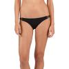 Volcom Women’s Full Bikini Bottom – Low-Rise Swim Bottom with Full Coverage, Made from Recycled Fabric(Black 1)