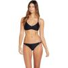 Volcom Women’s Full Bikini Bottom – Low-Rise Swim Bottom with Full Coverage, Made from Recycled Fabric(Black Black)
