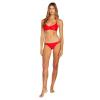 Volcom Women’s Full Bikini Bottom – Low-Rise Swim Bottom with Full Coverage, Made from Recycled Fabric(Candy Apple)