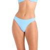 Volcom Women’s Full Bikini Bottom – Low-Rise Swim Bottom with Full Coverage, Made from Recycled Fabric(Cloud Blue)