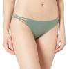 Volcom Women’s Full Bikini Bottom – Low-Rise Swim Bottom with Full Coverage, Made from Recycled Fabric(Dark Green)