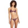 Volcom Women’s Simply Solid V Beach Pant Bikini Bottom(Eggplant)