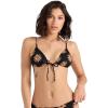 Volcom Women’s Tri Bikini Top – Sustainable Slide-tri Swim Top with Adjustable Halter and Removable Cups(Black Bronze)