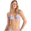 Volcom Women’s Tri Bikini Top – Sustainable Slide-tri Swim Top with Adjustable Halter and Removable Cups(Blueplaid)