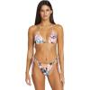 Volcom Women’s Tri Bikini Top – Sustainable Slide-tri Swim Top with Adjustable Halter and Removable Cups(Multi Tropic)