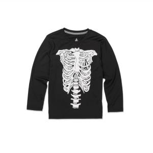 Volcom Boys’ Skeleton Ls(Black)