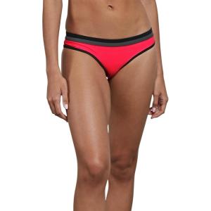 Volcom Women’s Full Bikini Bottom – Low-Rise Swim Bottom with Full Coverage, Made from Recycled Fabric(Coral)