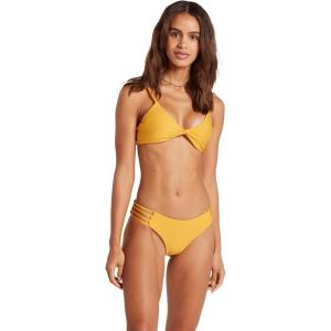 Volcom Women’s Simply Seamless Cheeky Bikini Bottom (Regular & Plus Size)(Vintage Gold)