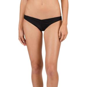 Volcom Women’s Simply Solid V Beach Pant Bikini Bottom(Black)