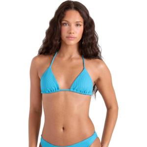 Volcom Women’s Tri Bikini Top – Sustainable Slide-tri Swim Top with Adjustable Halter and Removable Cups(Deep Ocean)