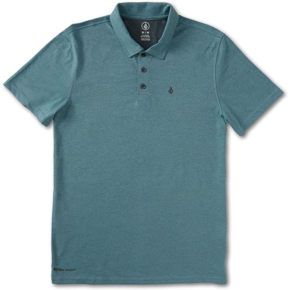 image:imageVolcom Mens Hazard Performance Short Sleeve Lightweight Golf PoloStorm Blue