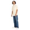 Volcom Men’s Flaxstone Short Sleeve Button Down Shirt Off-White