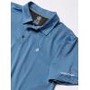 Volcom Men’s Hazard Performance Short Sleeve Lightweight Golf Polo(Blue Rinse)