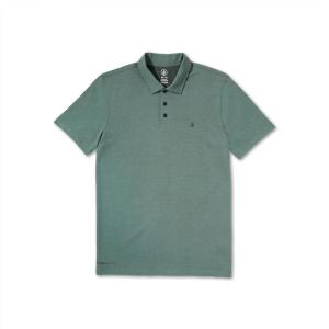 Volcom Men’s Hazard Performance Short Sleeve Lightweight Golf Polo(Dark Forest)