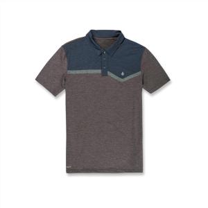 Volcom Men’s Hazard Performance Short Sleeve Lightweight Golf Polo(Storm)