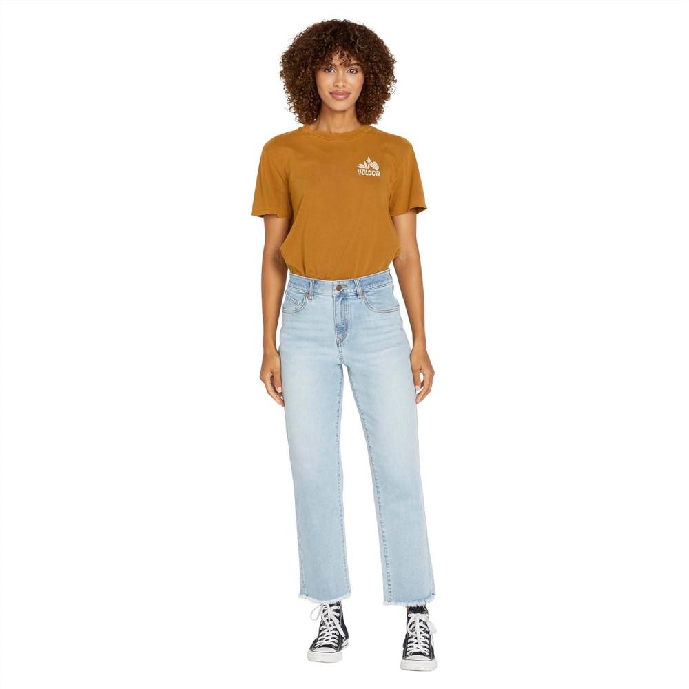image:imageVolcom Womens Stone Step High Rise Denim Jean PantRetro Blue