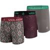 Volcom Mens Boxer Briefs 3 Pack Poly Spandex Performance FLY-LESS Support Boxer Briefs Underwear(Multicolored/Red/Grey)