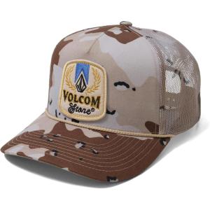 Volcom Men’s Cheese Mesh Trucker Hat(Light Khaki)
