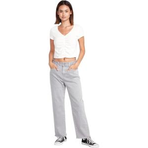 Volcom Women’s Stone Step High Rise Denim Jean Pant(Moonbeam)