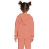 Volcom Girls’ Lived in Lounge Zip Fleece Sweatshirt(Light Mauve)