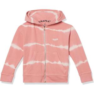 Volcom Girls’ Lived in Lounge Zip Fleece Sweatshirt(Sepia)