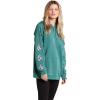 Volcom Women’s Iconic Stone Hooded Fleece Sweatshirt(Laguna Blue)