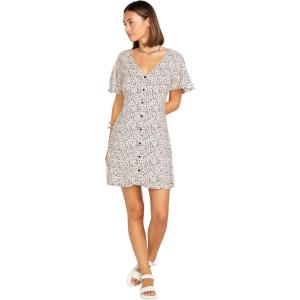 Volcom Women’s Poppin Stone Button Front Dress(Melon)