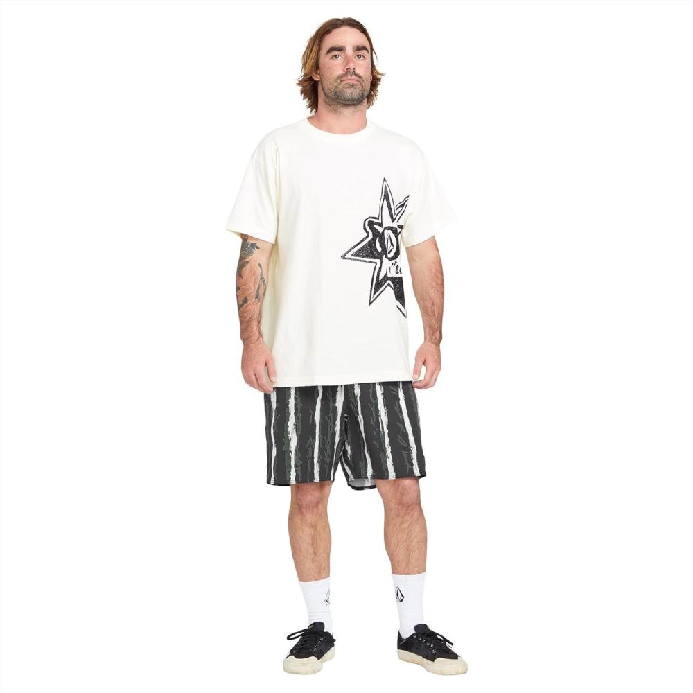 image:imageVolcom Mens 17 Elastic Waist Swim Trunks Stretchable UPF 50 Quick Dry Swim BottomsNight