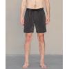Volcom Men’s 17″ Elastic Waist Swim Trunks- Stretchable, UPF 50+, Quick Dry Swim Bottoms(Black)