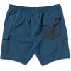 Volcom Men’s 17″ Elastic Waist Swim Trunks- Stretchable, UPF 50+, Quick Dry Swim Bottoms(Deep Blue)