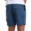 Volcom Men’s 17″ Elastic Waist Swim Trunks- Stretchable, UPF 50+, Quick Dry Swim Bottoms(Midnight Blue)