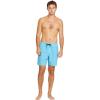 Volcom Men’s 17″ Elastic Waist Swim Trunks- Stretchable, UPF 50+, Quick Dry Swim Bottoms(Resin Blue)