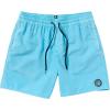 Volcom Men’s 17″ Elastic Waist Swim Trunks- Stretchable, UPF 50+, Quick Dry Swim Bottoms(Resin Blue)