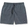 Volcom Men’s 17″ Elastic Waist Swim Trunks- Stretchable, UPF 50+, Quick Dry Swim Bottoms(Dark Slate)