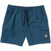Volcom Men’s 17″ Elastic Waist Swim Trunks- Stretchable, UPF 50+, Quick Dry Swim Bottoms(Deep Blue)