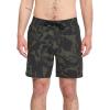 Volcom Men’s 17″ Elastic Waist Swim Trunks- Stretchable, UPF 50+, Quick Dry Swim Bottoms(Ivy)