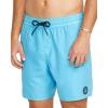 Volcom Men’s 17″ Elastic Waist Swim Trunks- Stretchable, UPF 50+, Quick Dry Swim Bottoms(Resin Blue)