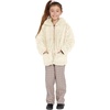 Volcom Girls’ Lived in Lounge Phuz Up Sherpa Zip Fleece Jacket(Cream)