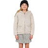 Volcom Girls’ Lived in Lounge Phuz Up Sherpa Zip Fleece Jacket(Sand)