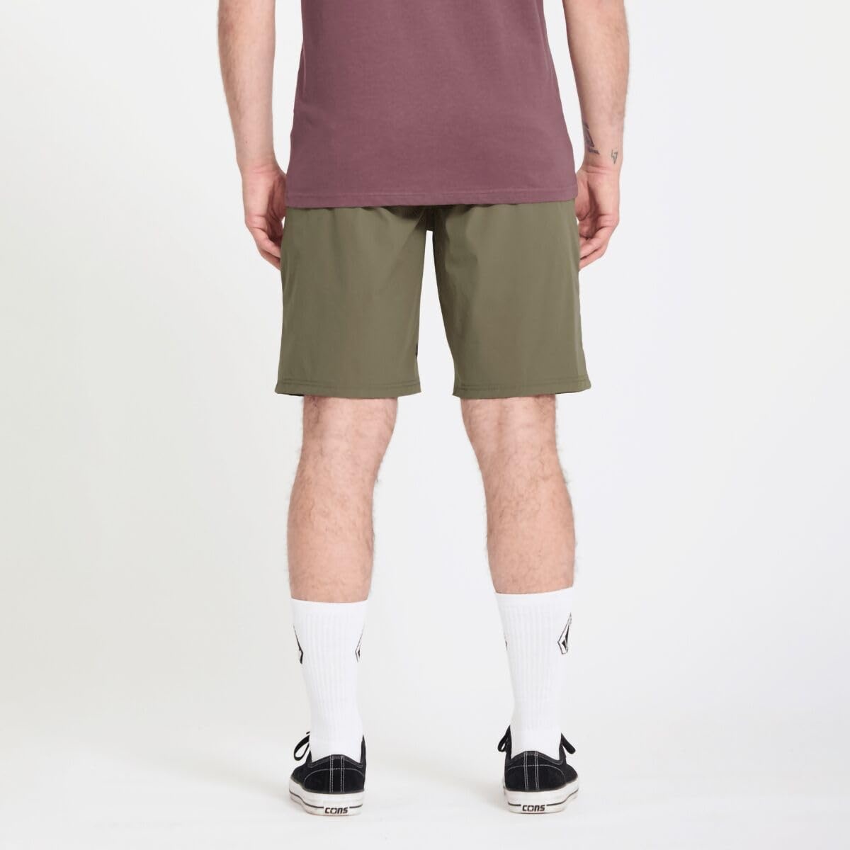 image:imageVolcom Mens Frickin Cross Shred 20 Hybrid Water Repellent ShortSurplus Green