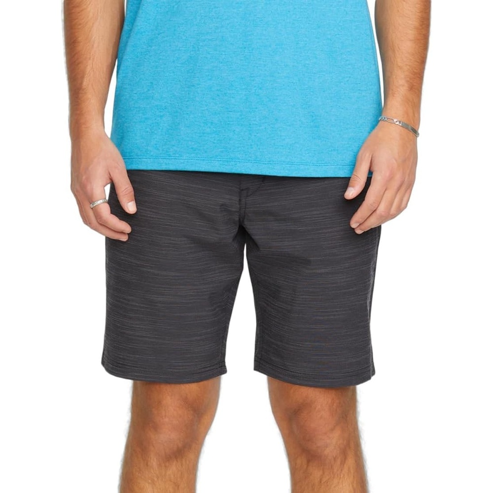 image:imageVolcom Mens Frickin Cross Shred 20 Hybrid Water Repellent ShortBlack Heather