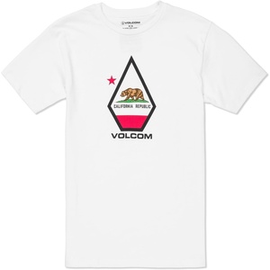 Volcom Men’s California Dreaming Short Sleeve Tee(White Ca)