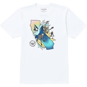 Volcom Men’s California Dreaming Short Sleeve Tee(White Cali)